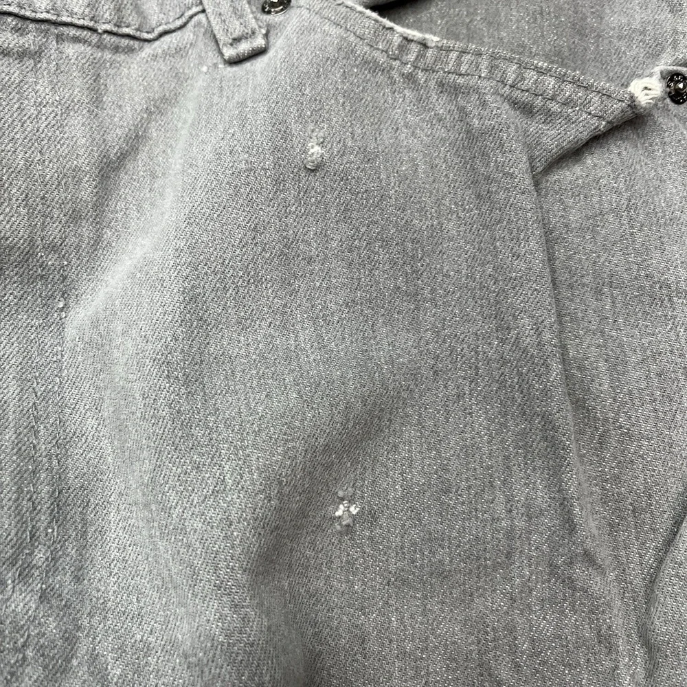Levi's 549 Jeans Mens 36x30 Vintage 80s Gray Distressed Leather Tag Made In USA‎